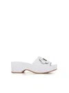 Del Carlo Buckle-detail Sandals In White