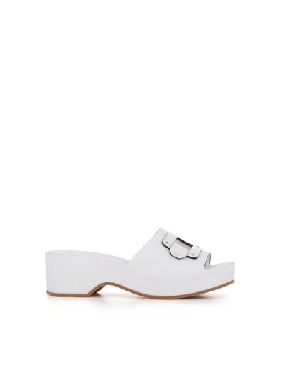Del Carlo Mule 11925 In White