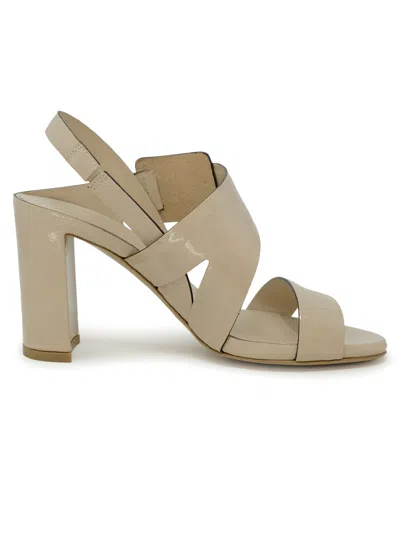 Del Carlo Roberto  11524 Beige Patent Leather Sandals