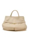 Del Carlo Roberto  Leather Bag In Nude