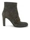Del Carlo Roberto  Suede Dafne Ankle Boots In 001 Grey
