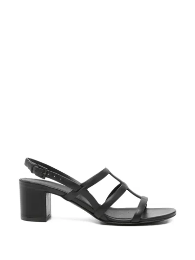 Del Carlo Strappy Heeled Sandals In Black