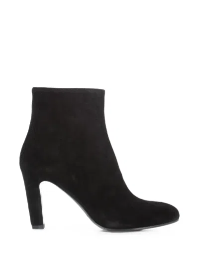 Del Carlo Suede Ankle Boots In Black