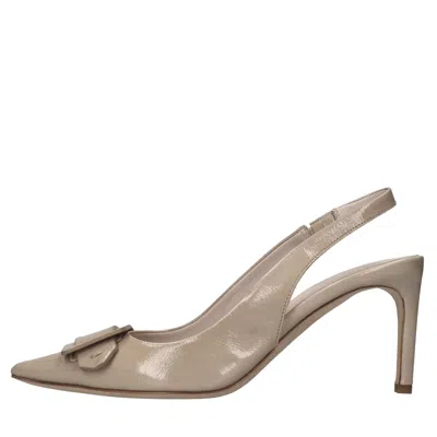Del Carlo With Heel In Beige Chari