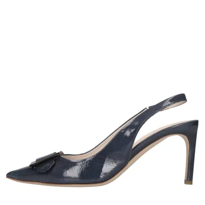 Del Carlo With Heel In Blu Blu E Verdi