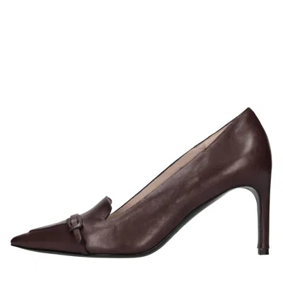 Del Carlo With Heel In Marrone Marroni