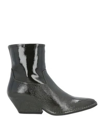 Del Carlo Woman Ankle Boots Dark Green Size 9.5 Soft Leather