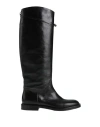 Del Carlo Woman Boot Black Size 8 Leather