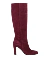 DEL CARLO DEL CARLO WOMAN BOOT GARNET SIZE 8 LEATHER