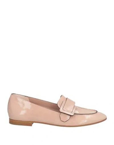 Del Carlo Woman Loafers Blush Size 7.5 Leather In Multi