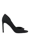 Del Carlo Woman Pumps Black Size 10 Textile Fibers