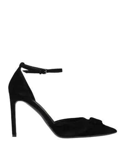 Del Carlo Woman Pumps Black Size 7 Leather