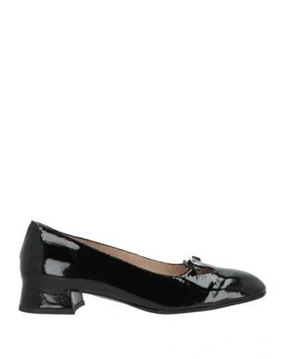 Del Carlo Woman Pumps Black Size 7.5 Leather