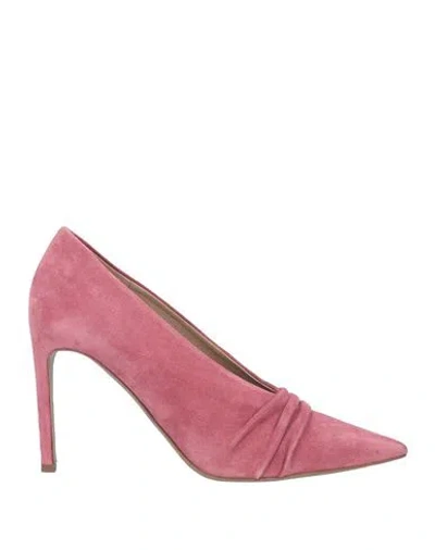 Del Carlo Woman Pumps Pastel Pink Size 8 Leather