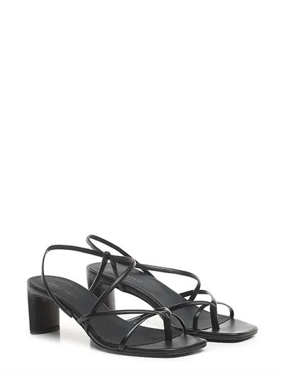 Del Carlo Women's Doha Heeled Sandal In Nero In Black