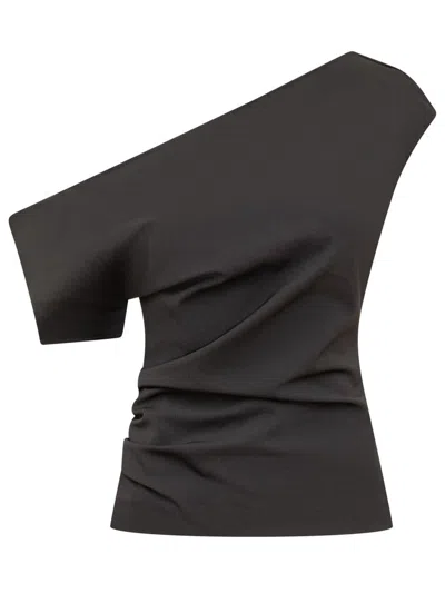 Del Core Asymmetrical Top In Black