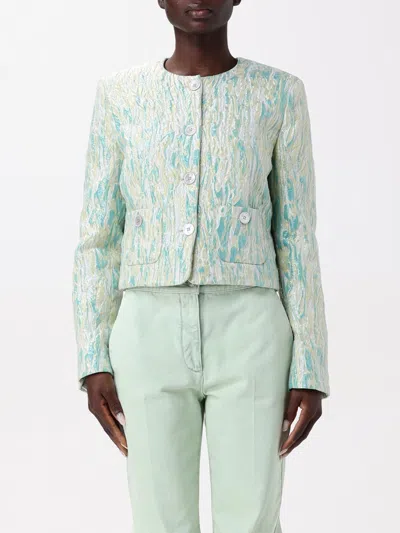 Del Core Blazer  Woman Color Gnawed Blue