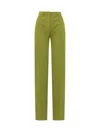 Del Core Cigarette Trousers In Green