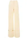 Del Core Cut-out Trousers In Neutrals