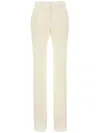 Del Core Creased Trousers In White