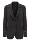 Del Core Cut Out Blazer In Black