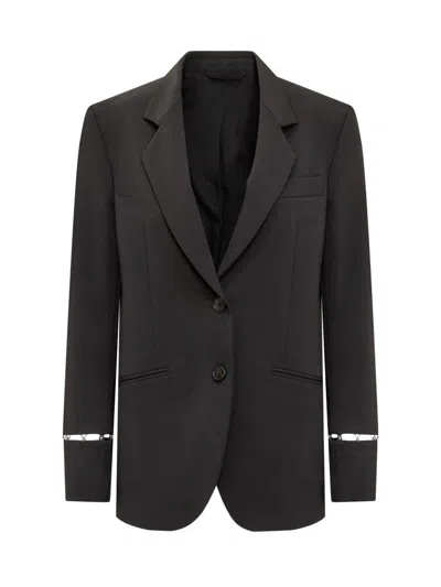 Del Core Cut Out Blazer In Black