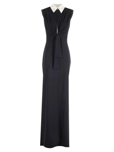 Del Core Cut Out Gown Dress Dresses Blue