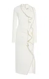 Del Core Draped Dress In White