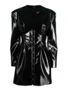 Del Core Patent Mini Dress In Black