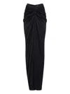 Del Core Draped Skirt In Black