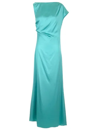 Del Core Envers Satin Dress Dresses Light Blue