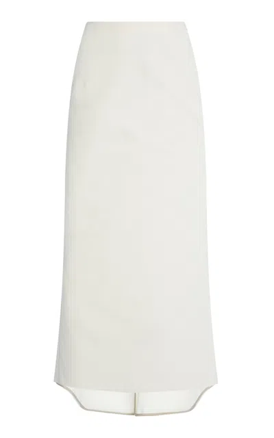 Del Core Fishtail Skirt In White