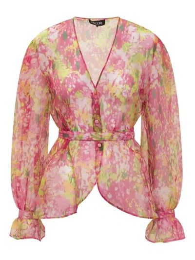 DEL CORE FLORAL-PRINT BLOUSE