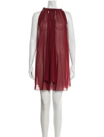 Pre-owned Del Core Halterneck Sleeveless Top In Red