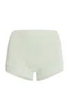 Del Core Knit Boy Shorts In Off-white