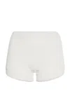 Del Core Knit Boy Shorts In White