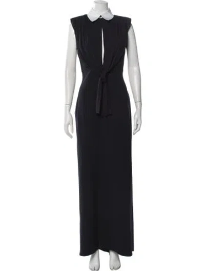 Pre-owned Del Core Long Dress In Blue