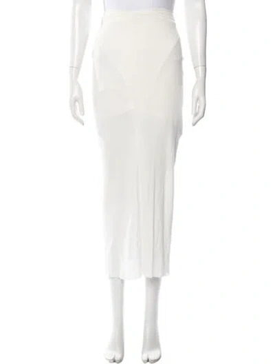 Pre-owned Del Core Long Skirt In Neutrals/white