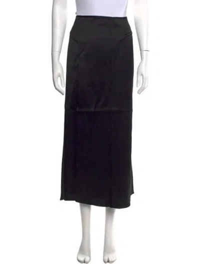 Pre-owned Del Core Long Skirt W/ Tags In Black