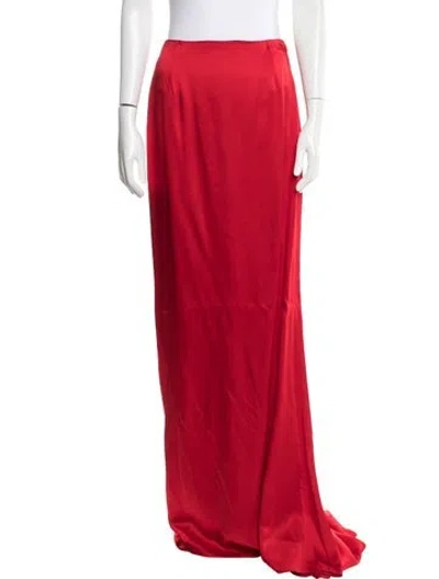 Pre-owned Del Core Long Skirt W/ Tags In Red