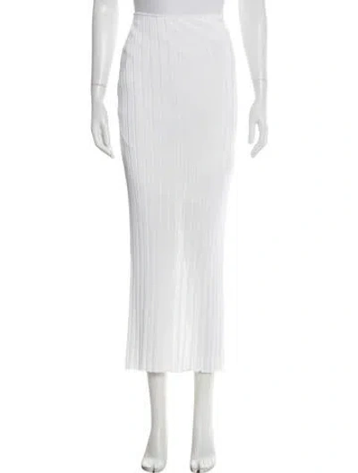 Pre-owned Del Core Long Skirt W/ Tags In White