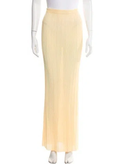 Pre-owned Del Core Long Skirt In Yellow