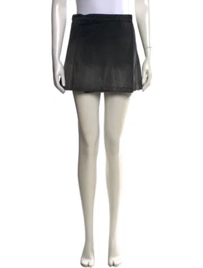 Pre-owned Del Core Pleated Accents Mini Skirt W/ Tags In Black