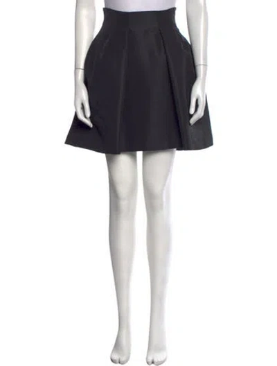 Pre-owned Del Core Pleated Accents Mini Skirt W/ Tags In Black