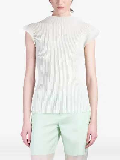 Del Core Topwear In Green Silk