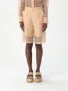 Del Core Shorts In Rose-pink Silk In Nude