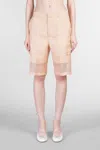 Del Core Shorts In Rose-pink Silk