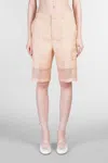 Del Core Shorts In Rose-pink Silk