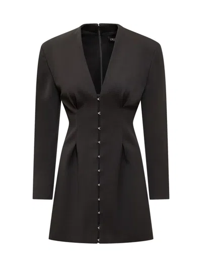 Del Core V-neck Dress In Black