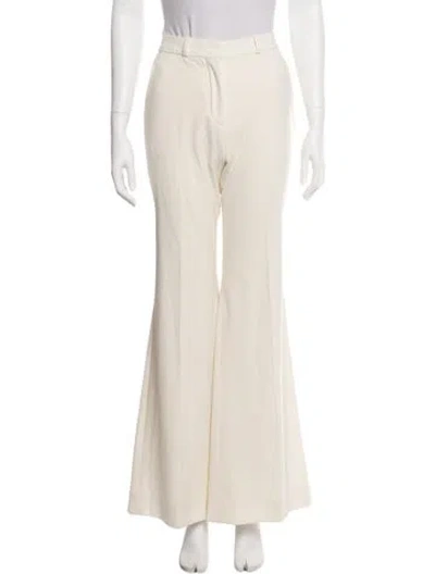 Pre-owned Del Core Wide Leg Pants In White